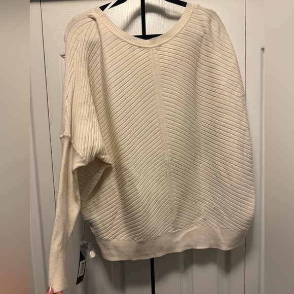 Cyrus Ivory Ribbed Knit Top - Picture 2 of 5